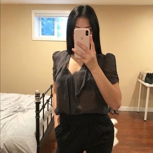 Aritzia Talula Silk Blouse